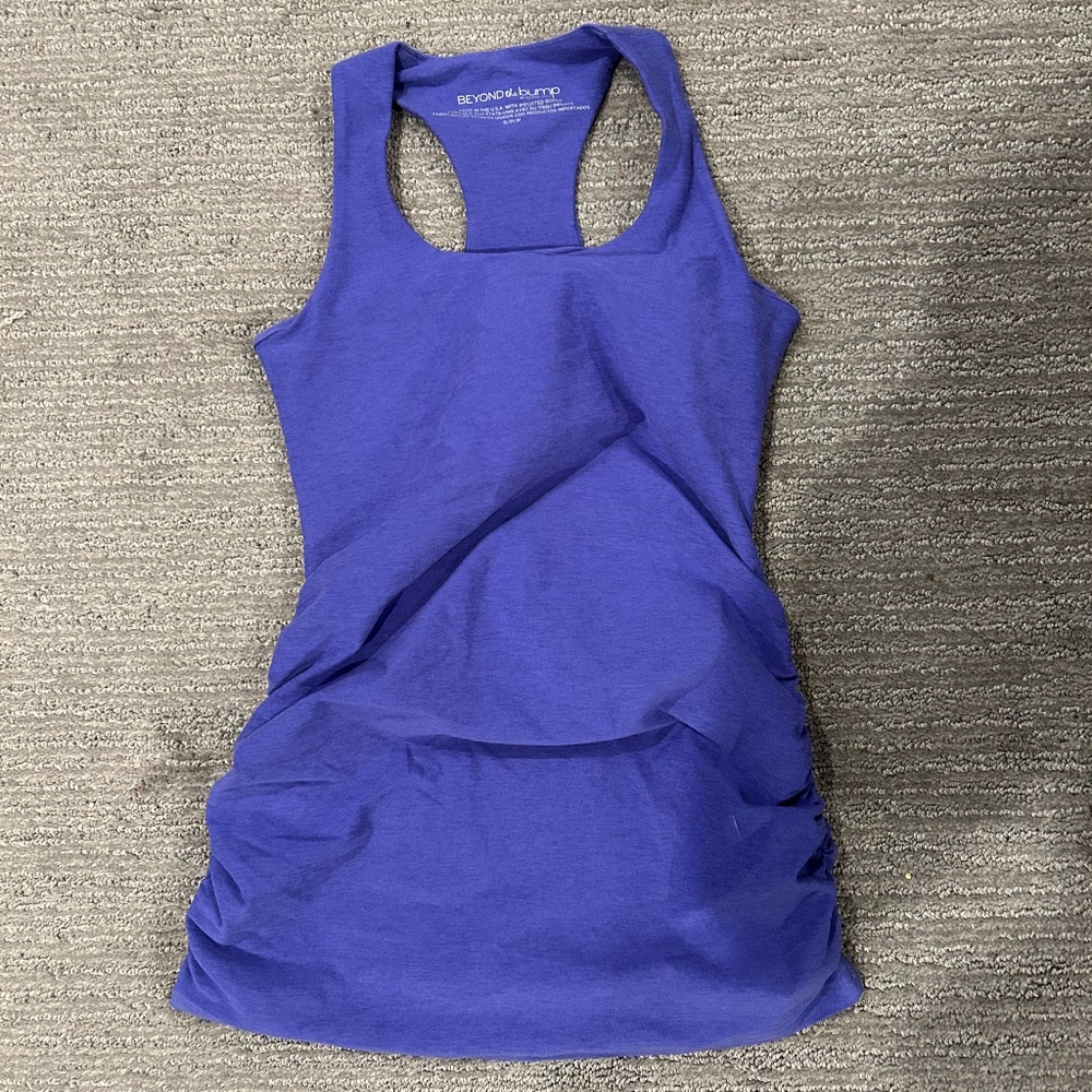Beyond Yoga Spacedye Bases Covered Maternity Tank - Ultra Violet Heather